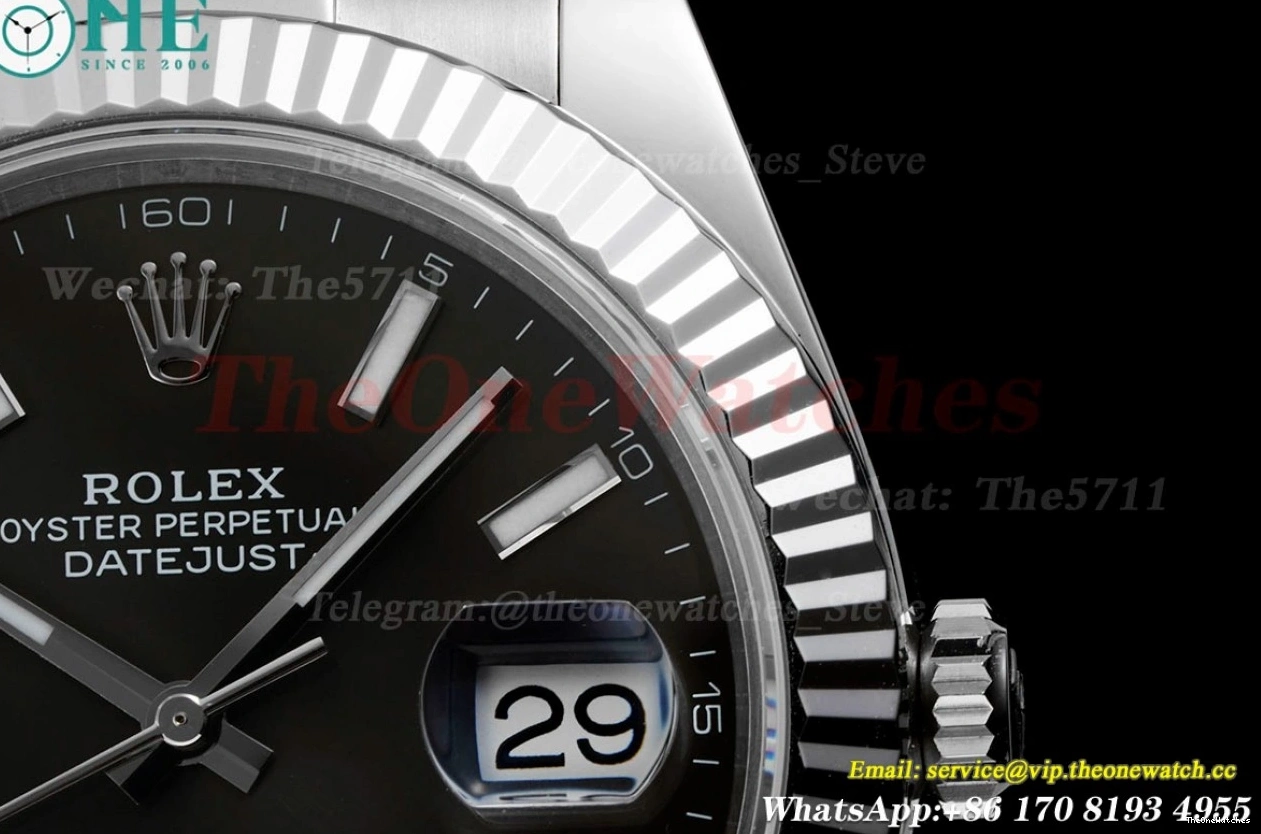 Stk Oyster 41mm Datejust 904L VR3235 SS 126334 SS King Grey 0429